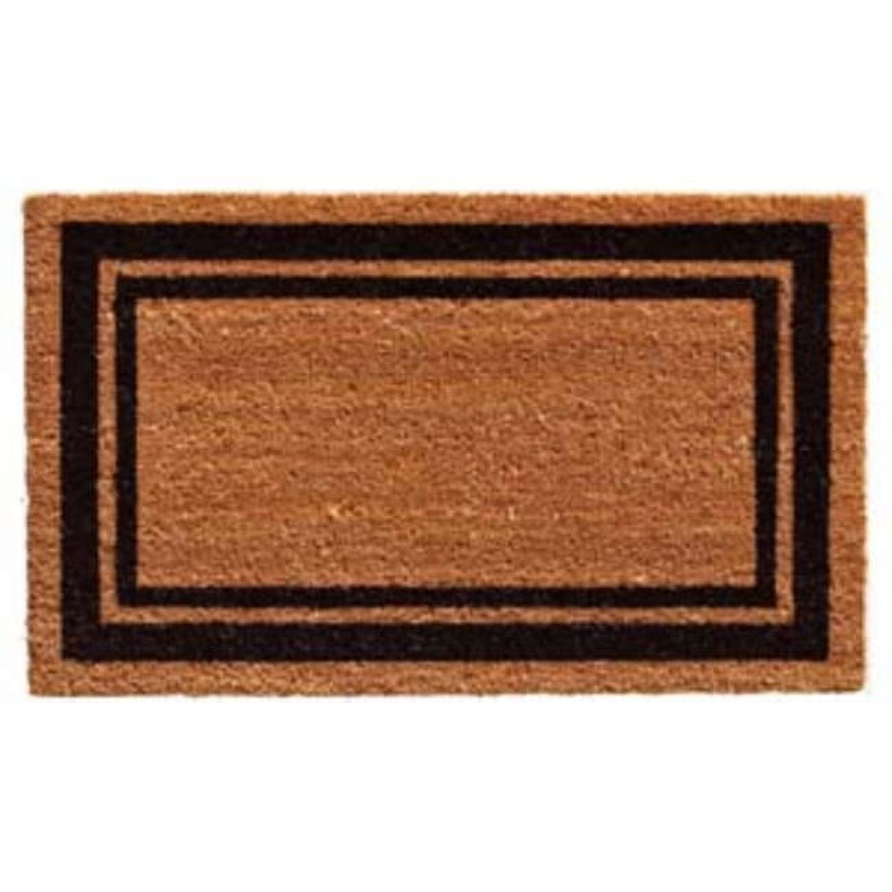 24 x 48 in. Doormat - Natural & Black Border