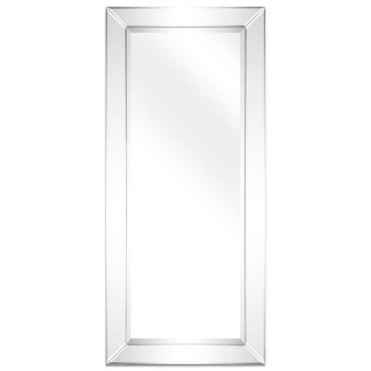 Empire Art Direct MOM-C10690-2454 24 x 54 in. Solid Wood Frame Covered Wall Mirror with Beveled Clear Mirror Panels - 1 in. Beveled Edge