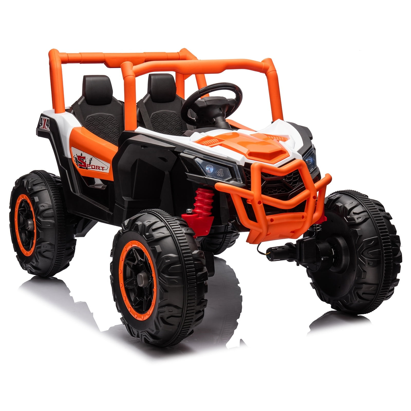 24V 2 Seats Ride on UTV with Remote Control for Kids Orange