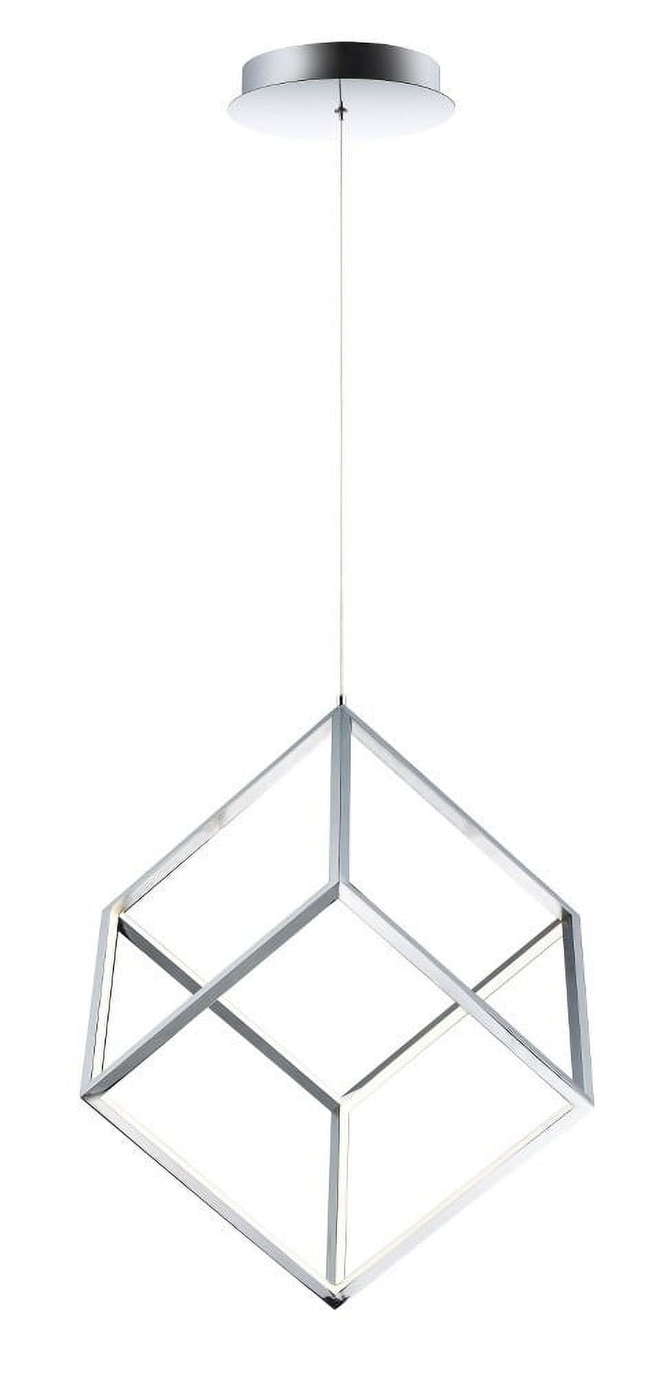 E30582-PC-ET2 Lighting-4 Square-24W 1 LED Pendant-20.5 Inches wide by 21 inches high-Polished Chrome Finish