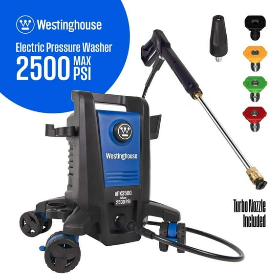 Westinghouse Electric Pressure Washer 2500-PSI, 1.76-GPM, Soap Tank, 5 Nozzles