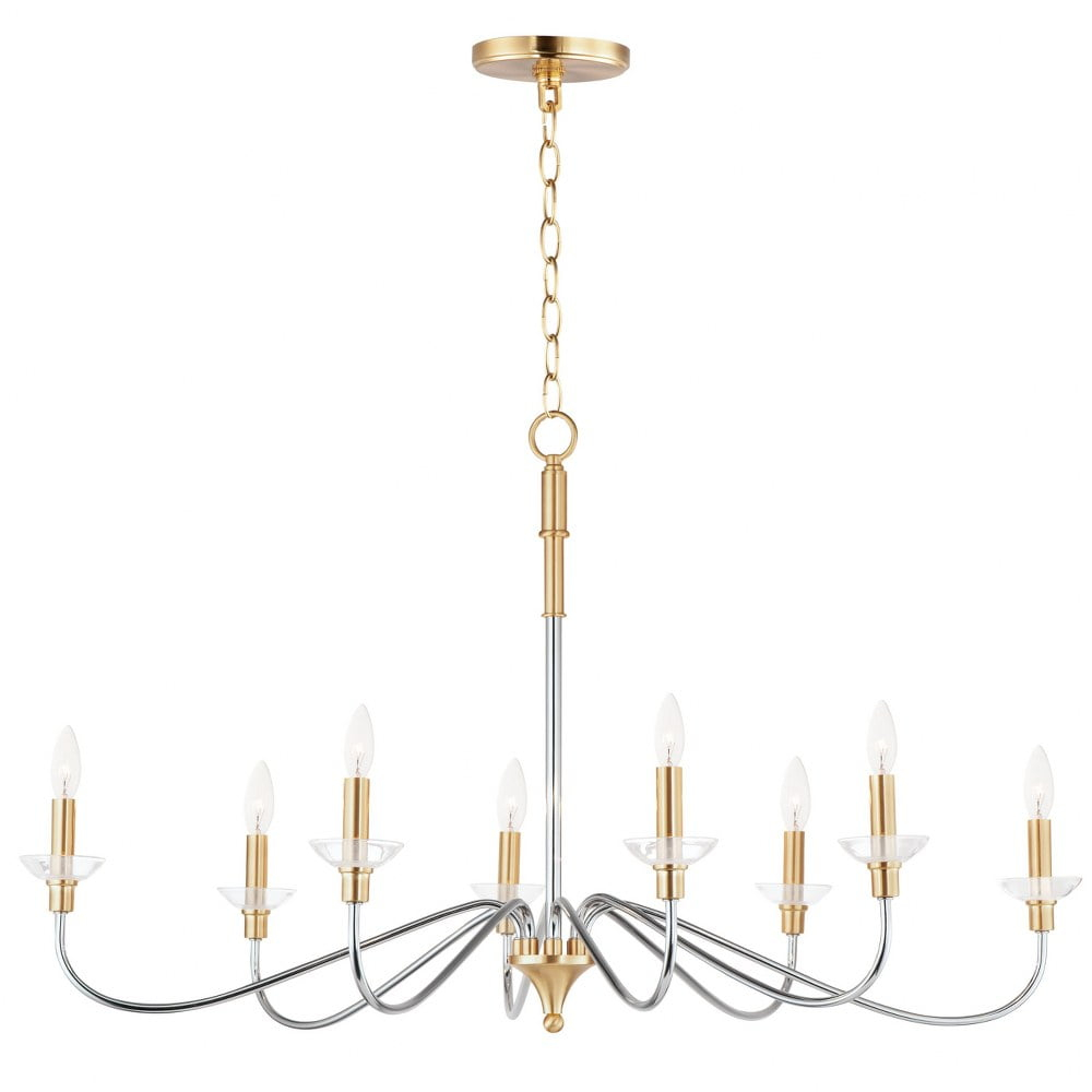 25378CLPCSBR-Maxim Lighting-Clarion - 8 Light Chandelier     -Traditional Installation