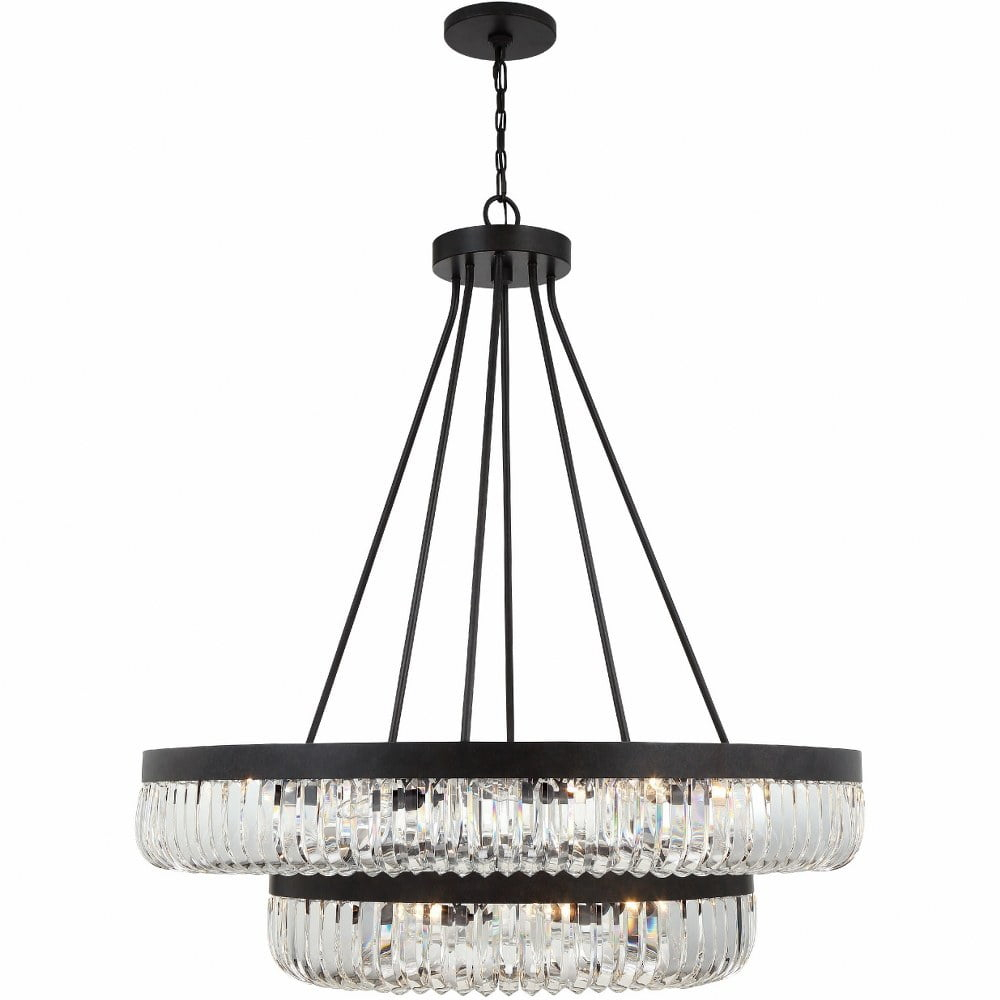 26 Light 2-Tier Chandelier Crystorama Lighting Ali-B2026-Cz