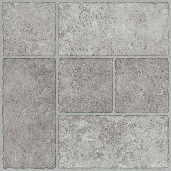 Trafficmaster Peel N' Stick Tile 12 In. X 12 In. Bodden Bay Grey 1.65Mm (0.065 In.) / 30 Sq. Ft. Per Case