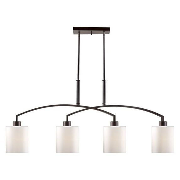 2683-04-32-Forte Lighting-Shanti - 4 Light Island Pendant-18 Inches Tall and 7.75 Inches Wide-Antique Bronze Finish