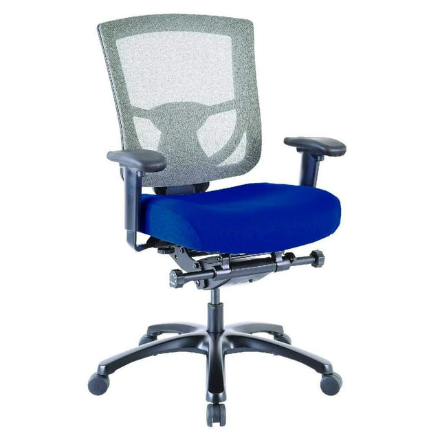 27.2" x 25.6" x 39.8" Blue Mesh/Fabric Chair