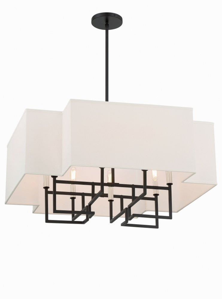 2957-572-Minka Lavery-Upham Estates - 8 Light Pendant-25 Inches Tall and 28 Inches Wide