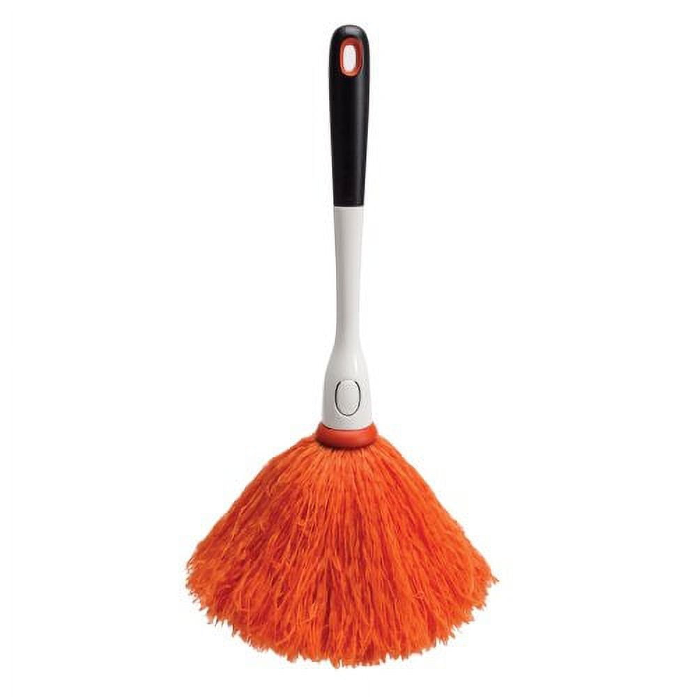 Soft Handle Orange Microfiber Delicate Duster