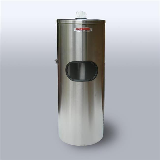 2XL TXLL63 Stainless Steel Gym Wipes Floor Stand with Door