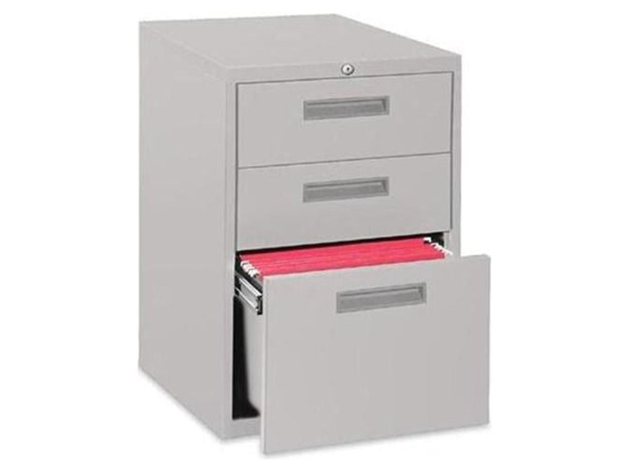 3 Drawers Vertical Steel Lockable Filing Cabinet, Black