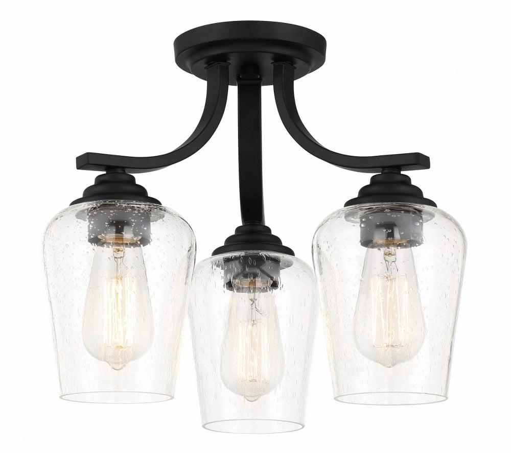 3 Light Convertible Chandelier-Coal Finish    -Traditional Installation Minka Lavery 4926-66A