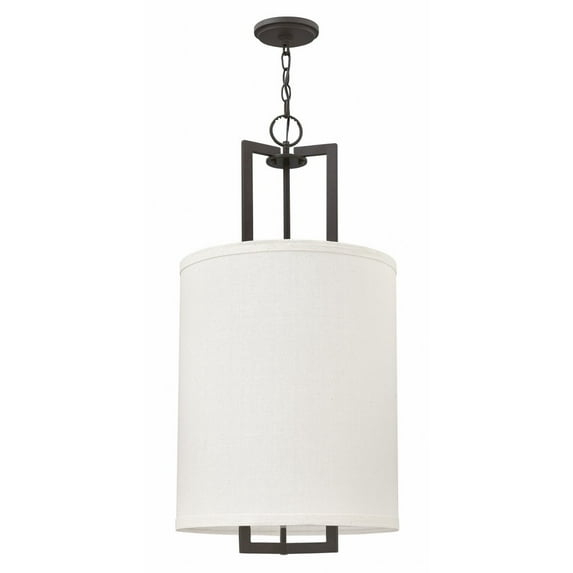 3 Light Large Drum Pendant In Transitional Style 16 Inches Wide By 32.75 Inches High-Buckeye Bronze Finish Hinkley Lighting 3205Kz