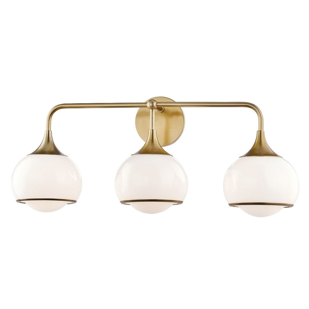 3-Light Wall Sconce-Aged Brass Finish Mitzi H281303-Agb