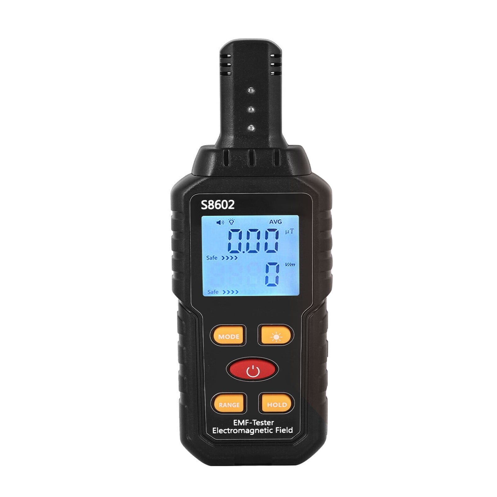 3-in-1 EMF Meter Electric and Magnetic Field Radiation Detector with Temperature Measurement, Graphical Display, and Alarm for Home, Office, and Industrial Use