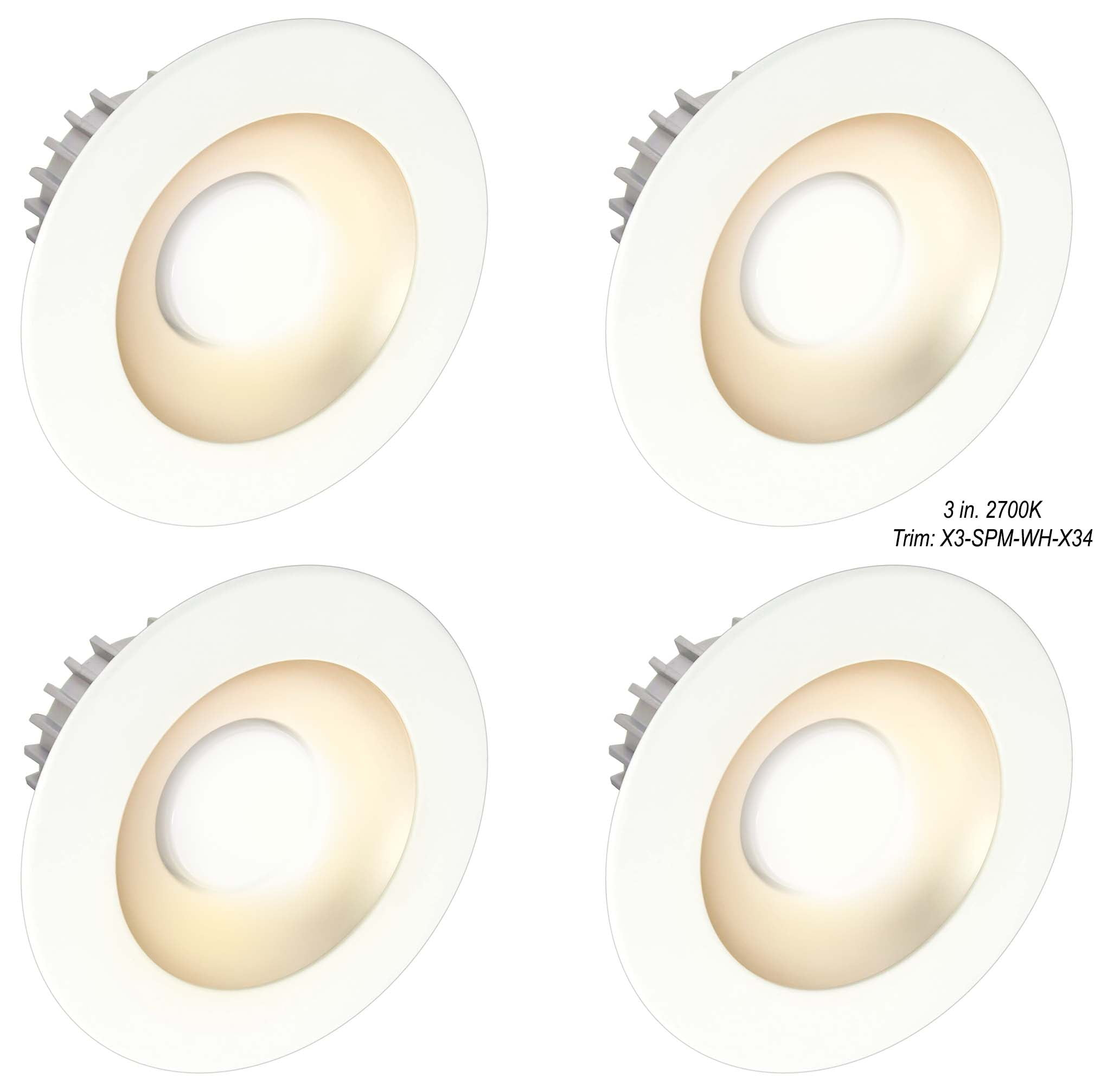 4'' Dimmable Air-Tight Standard Recessed Lighting Kit