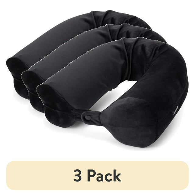Brookstone Free-Form, Soft and Adjustable Travel Memory Foam Pillow for Neck and Lumbar Support