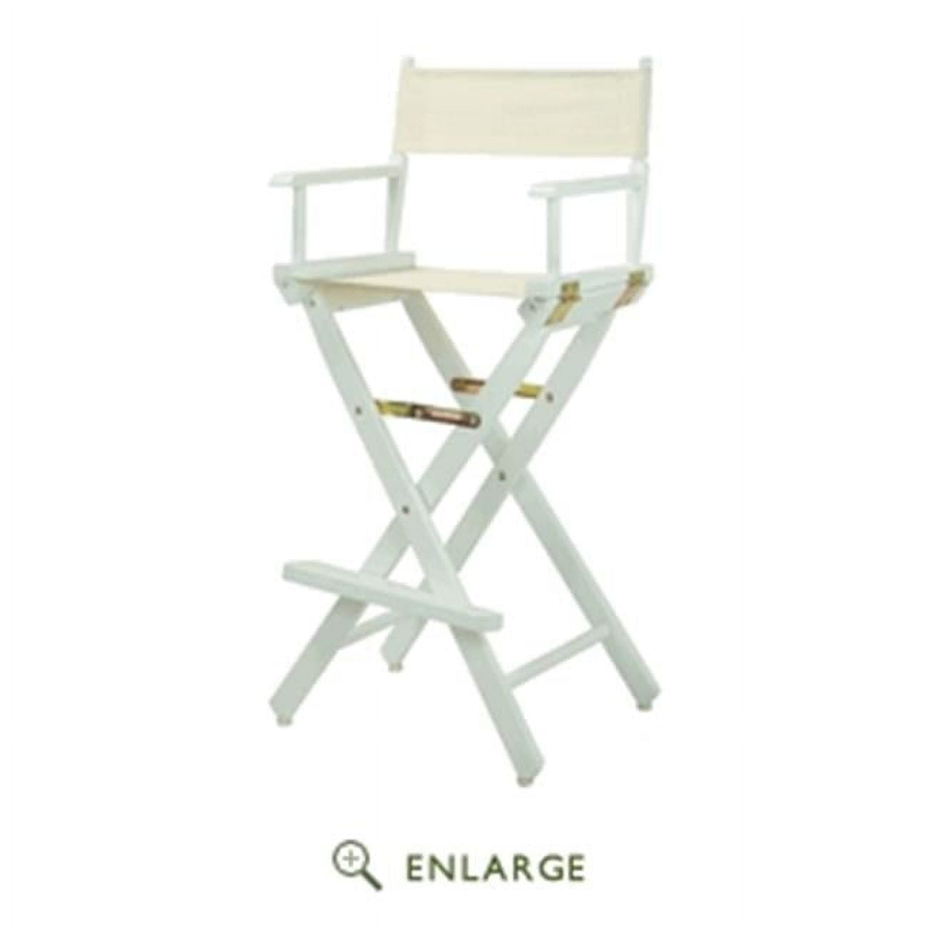 Casual Home 230-02-021-12 30 in. Directors Chair Black Frame with Natural & Wheat Canvas