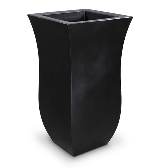 30 in. Valencia Tall Planter, Black