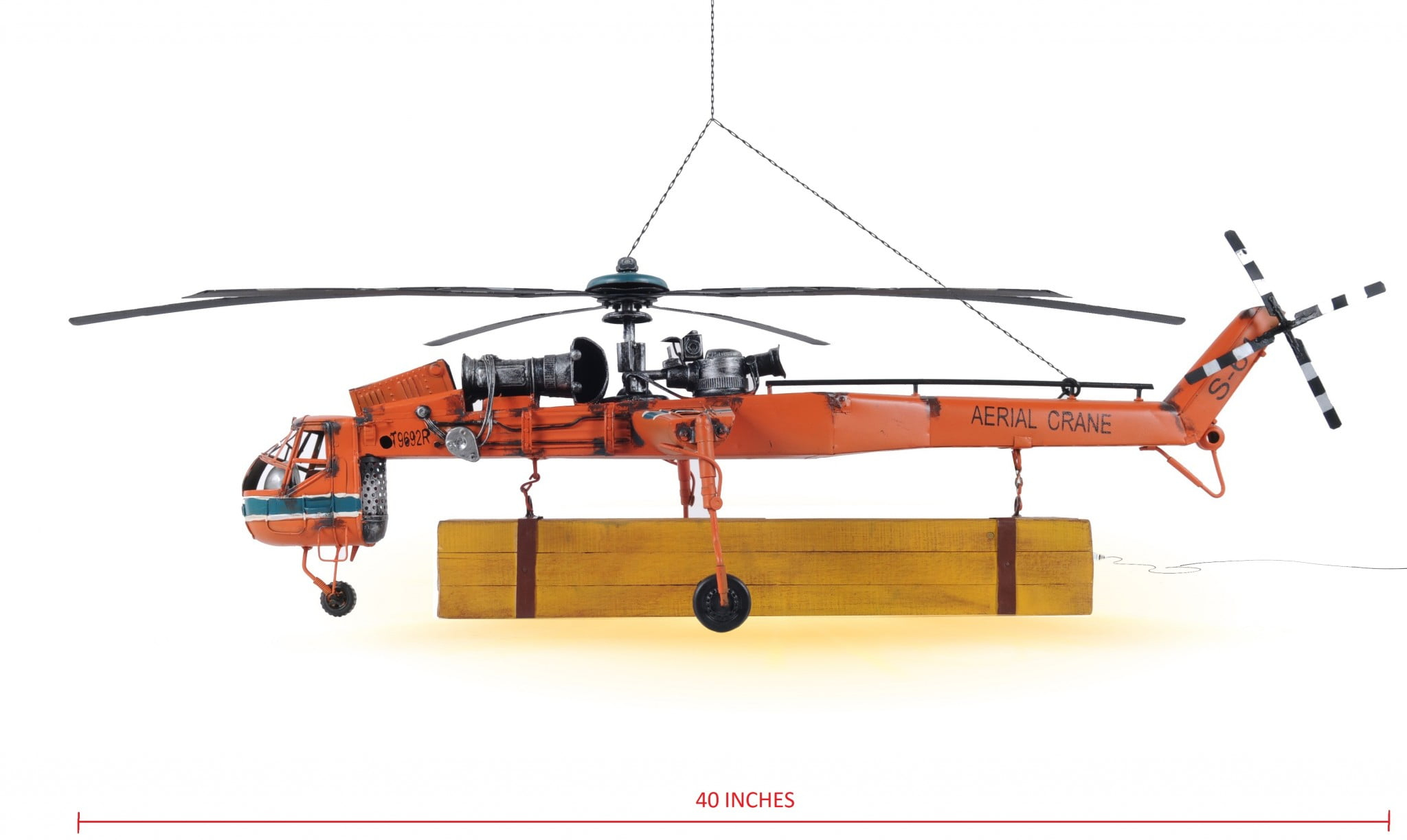 Old-Modern Handicrafts AJ074 S-64 Skycrane Aerial Lifting Helicopter