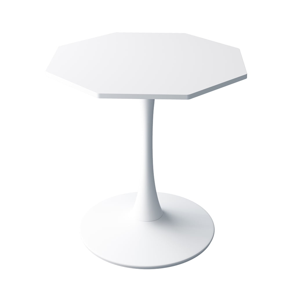 31.5 inch Modern Coffee Table, Octagonal Wood Dinner Table Accent Center Table