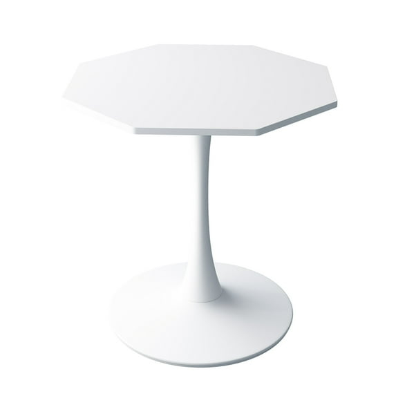 31.5 inch Modern Coffee Table, Octagonal Wood Dinner Table Accent Center Table
