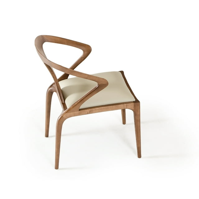 31" Leatherette and Wood Dining Chair