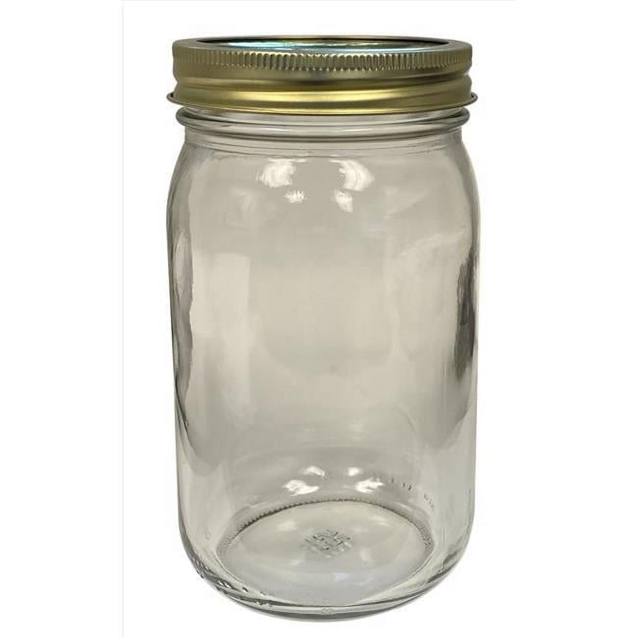 Anchor Hocking Tecnocap Wide Mouth Canning Jar - Case of 12 - 32 oz