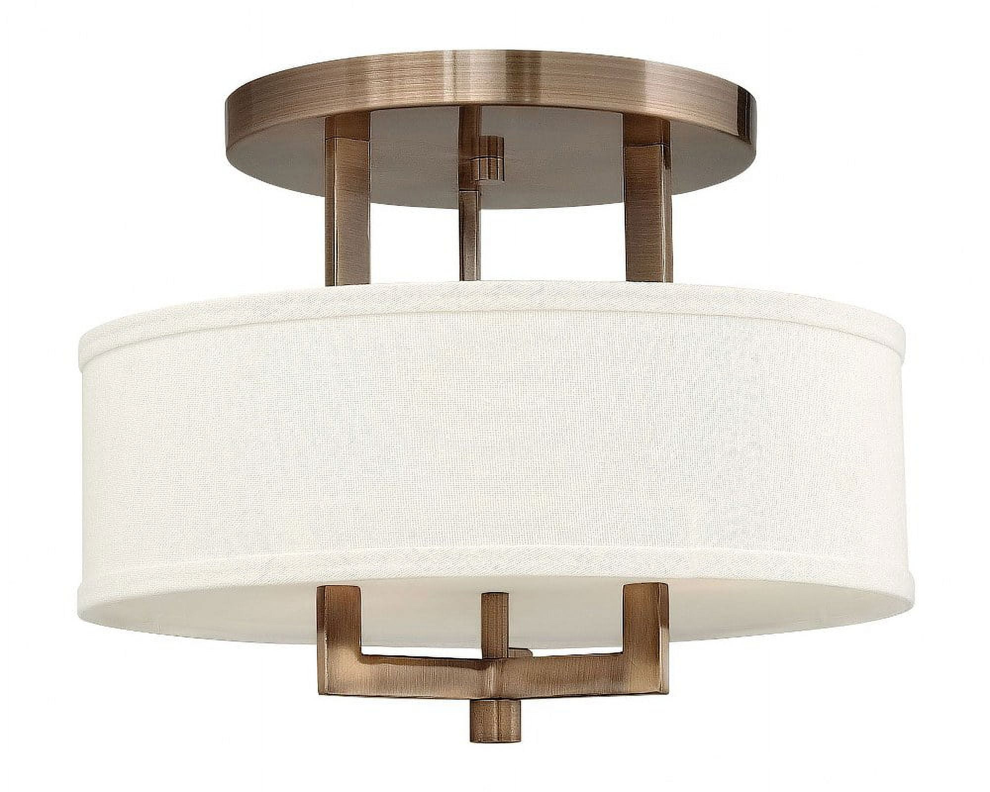 Hinkley Lighting - Three Light Semi-Flush Mount - Foyer - Hampton - 3 Light