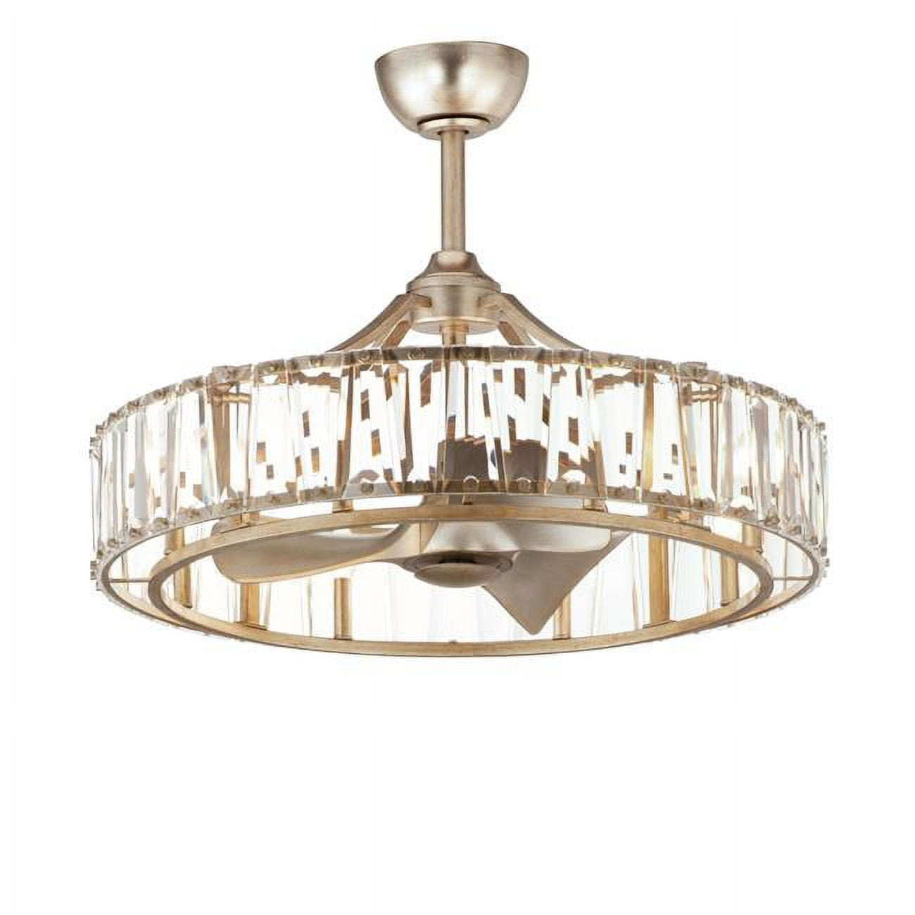 33 in. Odeon Golden Silver Fandelight