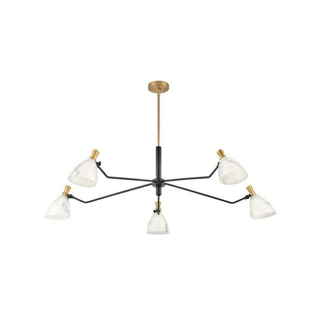 Joss & Main Cumberland 5 - Light Dimmable Shaded / Spider Chandelier
