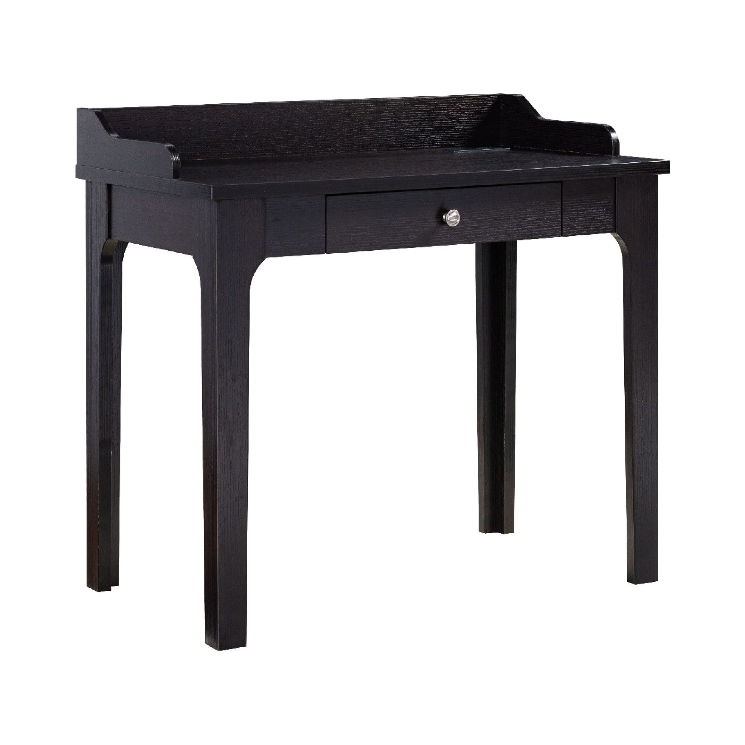 36 " Ethan Collection 1 Drawer Desk with Power and Dual USB Dark Brown
