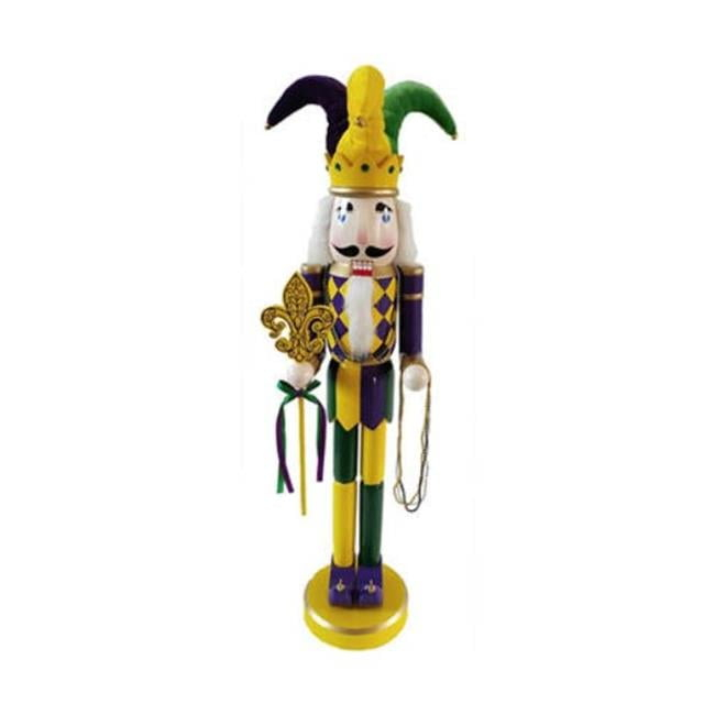 36" Mardi Gras Nutcracker - Multi