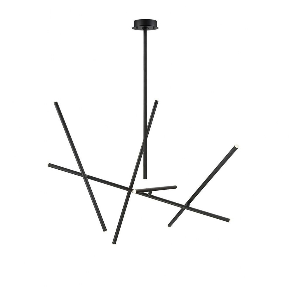 Crossroads 10 - Light Dimmable LED Sputnik Modern Linear Chandelier