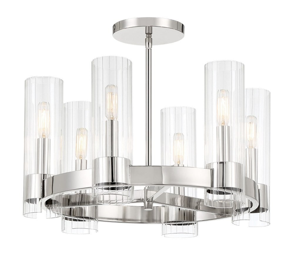 Minka Lavery - Vernon Place - 6 Light Chandelier In 24 Inches Tall and 20