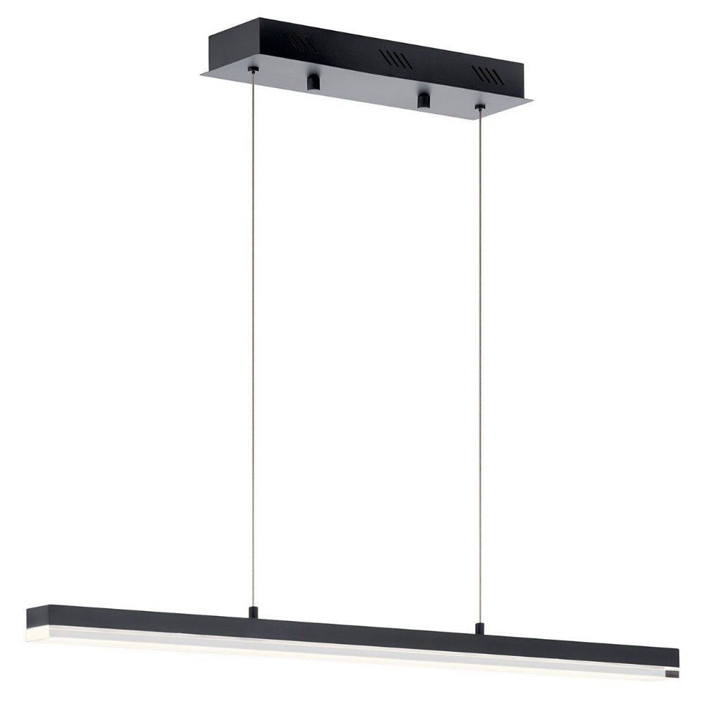 39.25 Inch 32W 1 Led Linear Chandelier Elan Lighting 83593Mbk