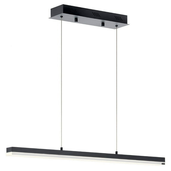 39.25 Inch 32W 1 Led Linear Chandelier Elan Lighting 83593Mbk