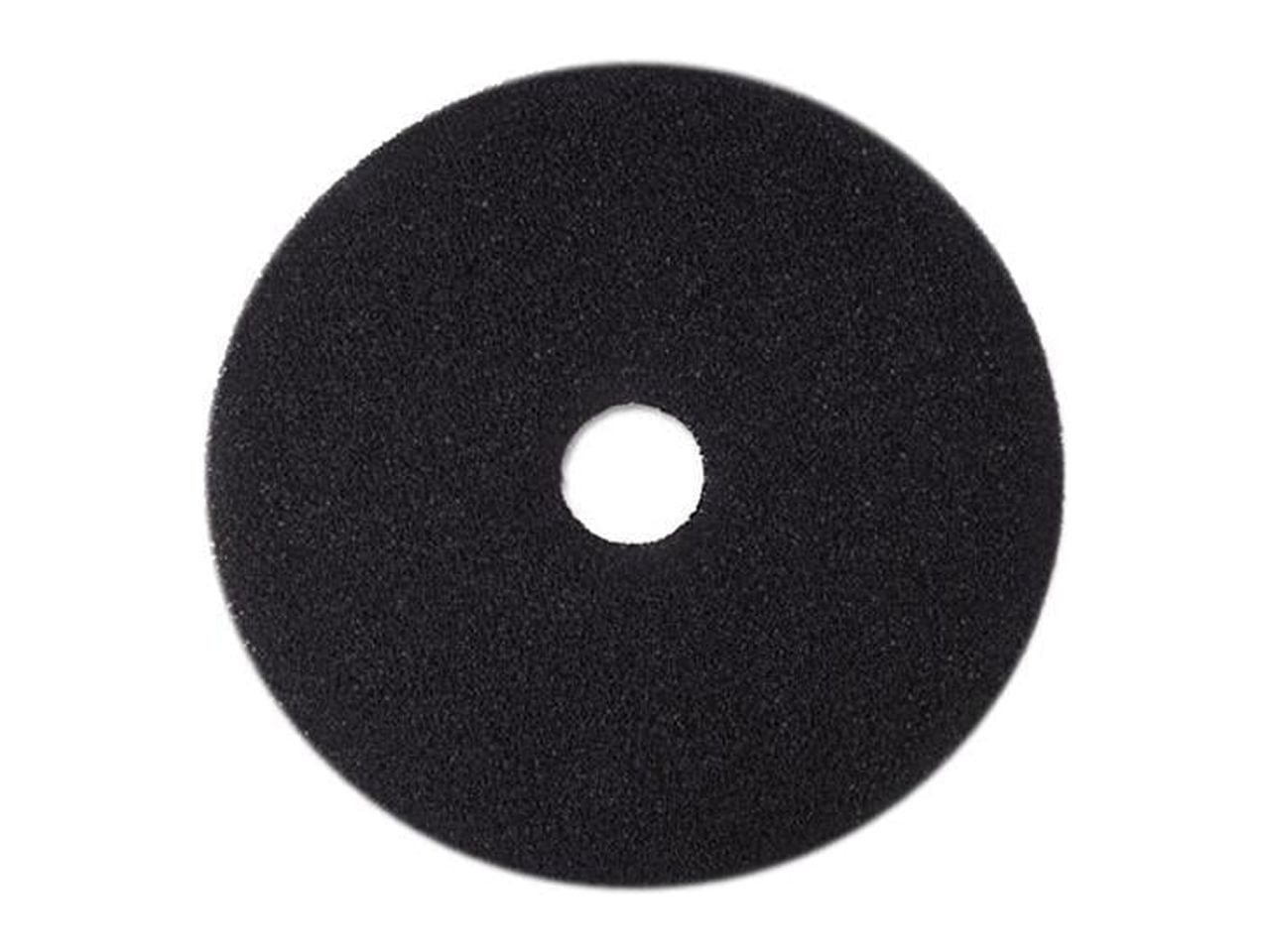 3M 08381 Stripper Floor Pad 7200, 19", Black, 5 Pads/Carton