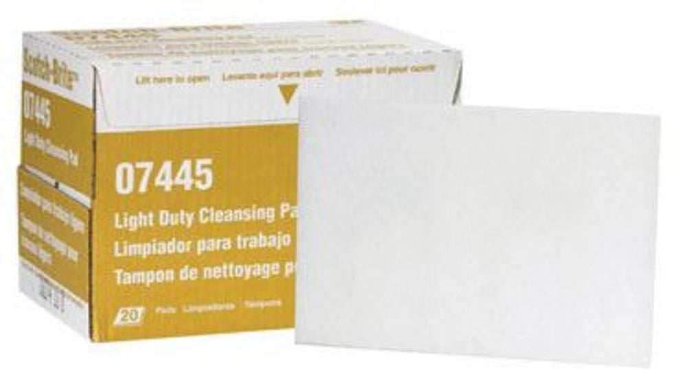 Scotch-Brite Professional Light Duty Cleansing Pads, Includes 3 Packs of 20 Pads/Pack, 60 Pads Total