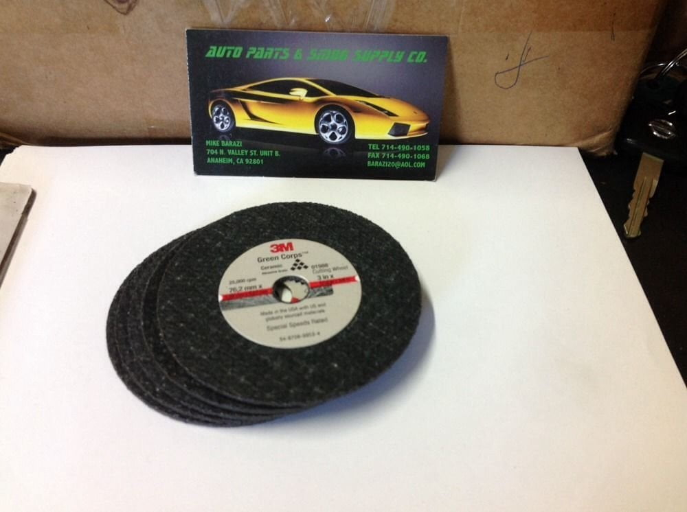 3M MM01988 3 in. Economy Green Corps Cut Off Wheel