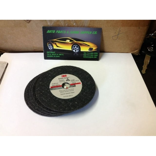 3M MM01988 3 in. Economy Green Corps Cut Off Wheel