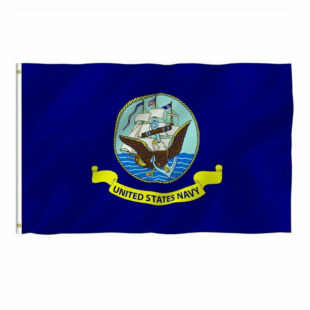 Outside US Navy 3x5 Outdoor Flag USA American Veteran Gift Garden Flags Military Decor