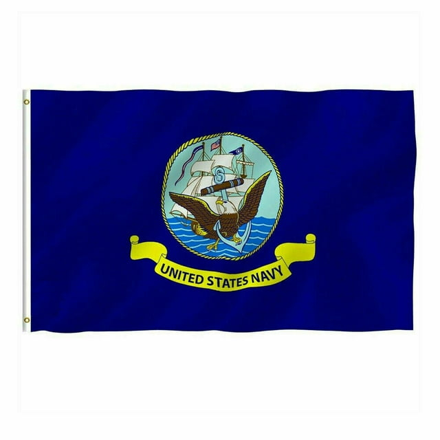 Outside US Navy 3x5 Outdoor Flag USA American Veteran Gift Garden Flags Military Decor