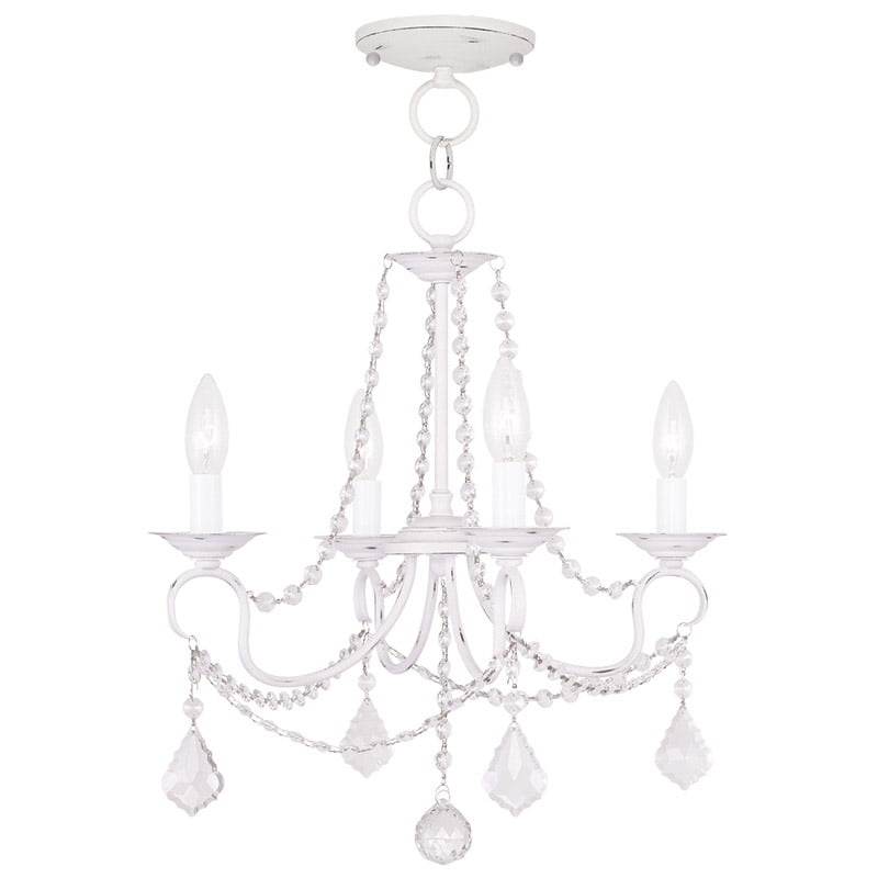 Livex Lighting Pennington 4 - Light Chandelier in  Antique White
