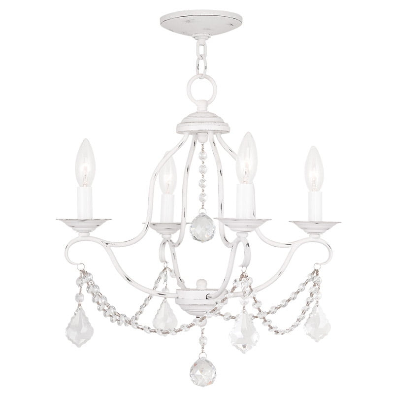 Livex Lighting Pennington 4 - Light Chandelier in  Antique White