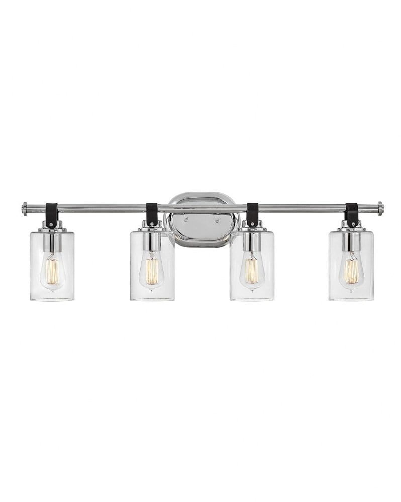 4 Light Bath Vanity In Traditional And Rustic Style 32 Inches Wide By 9.5 Inches High-Heritage Brass Finish Hinkley Lighting 52884Hb