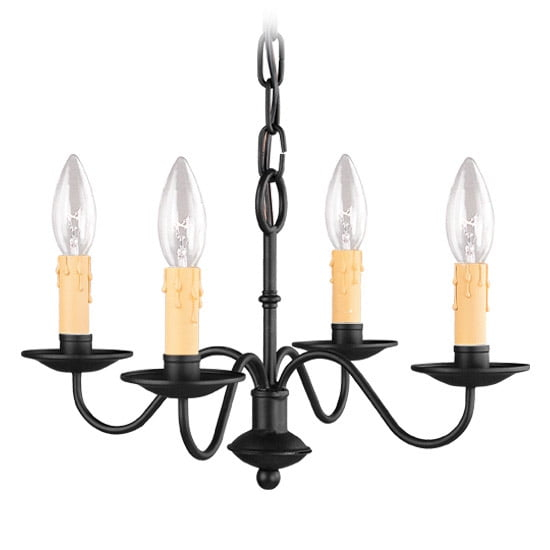 Livex Lighting Heritage Mini Chandelier in Black