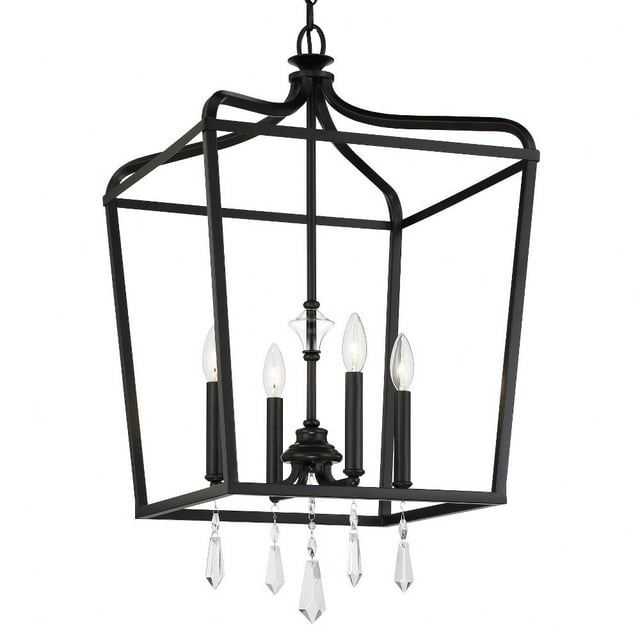 Minka Lavery 4 - Light Dimmable Lantern Geometric Chandelier