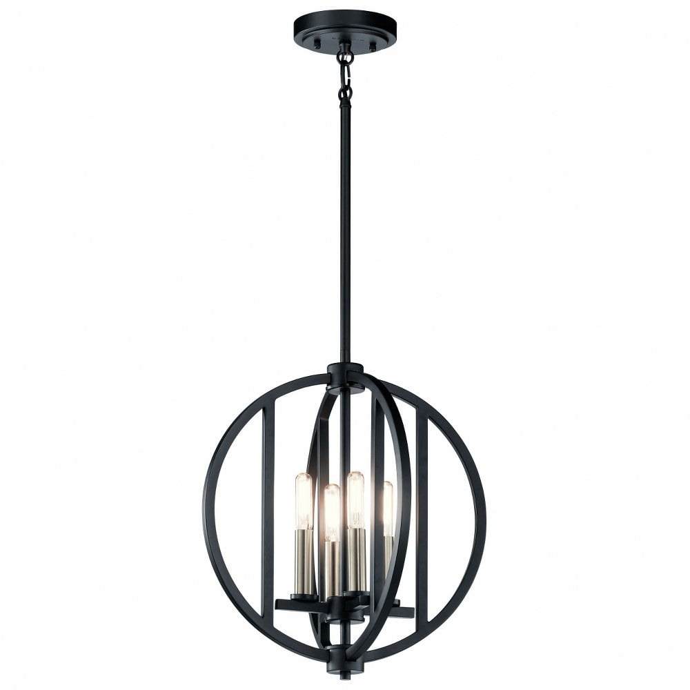 Kichler Lighting Samural 4 - Light Chandelier in  Black