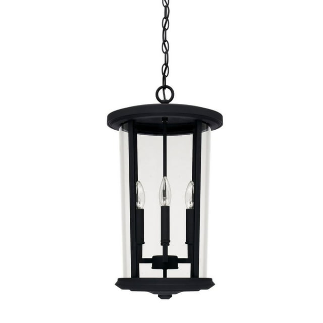 4 Light Outdoor Hanging Lantern In Transitional Style 12 High By 21.75 Wide Rain Or Shine Made For Coastal Environments-Black Finish Capital Lighting