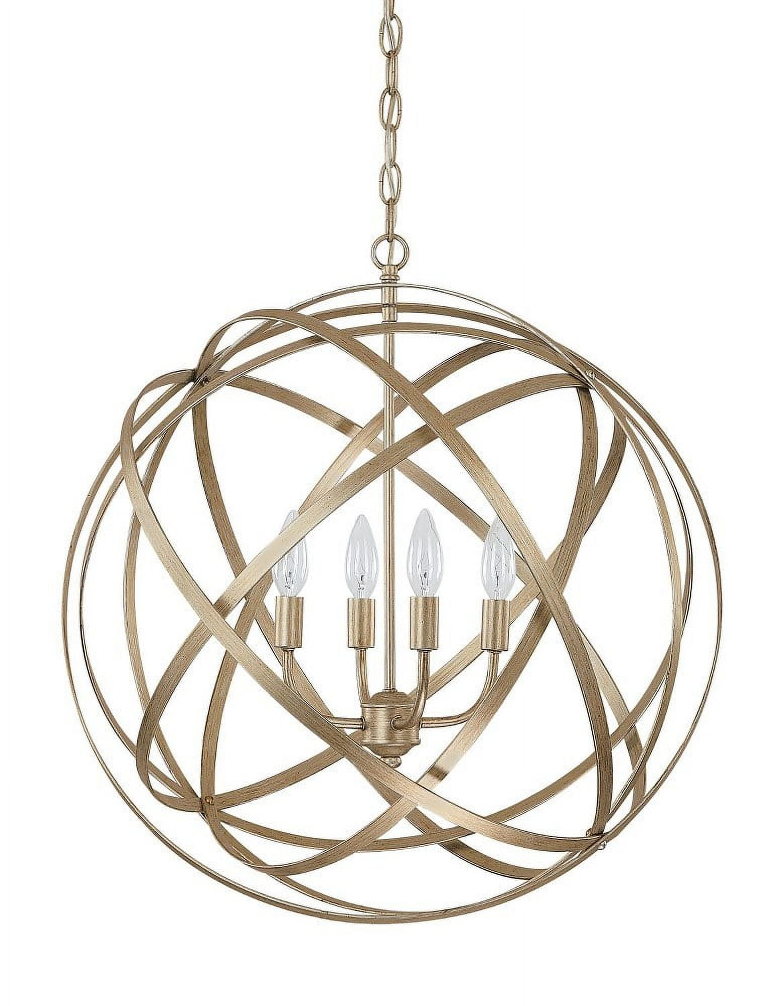 Capital Lighting 4234 Axis 4 Light 23" Wide Cage Pendant - Gold